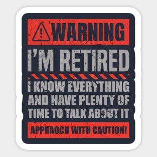 Retirement Design For Men Women Retiree Retired Retirement Sticker